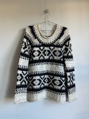 free people silver reed fair isle sweater